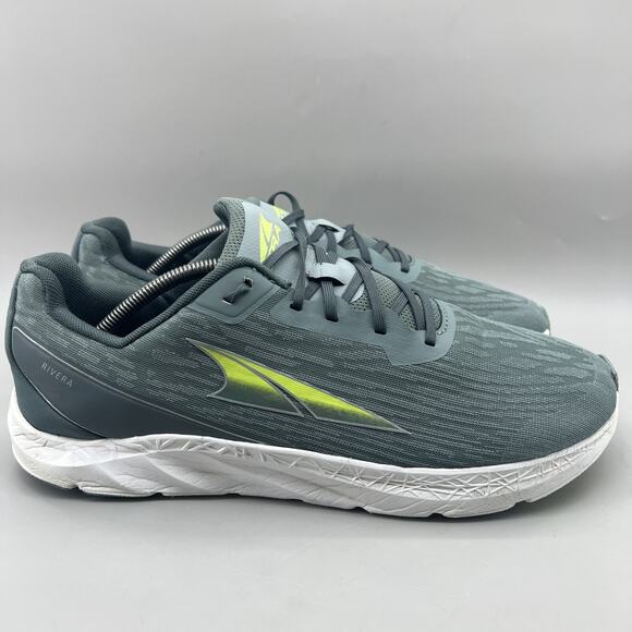 Altra Rivera Running Sneakers Men Size 13 Green Low Top Lace Up Comfort Shoes - Picture 1 of 8